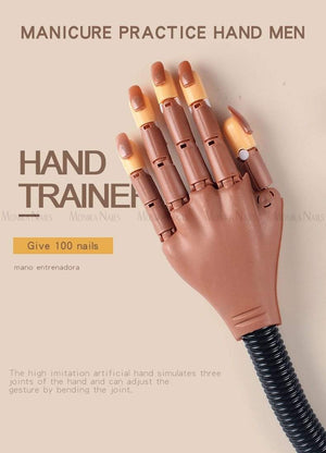 Planet Gates Prosthetic Fake Hands Model For Nail Art Making Exercises Painting Tool Training Manicure For Beginner Practice Equipment