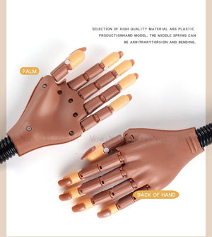 Planet Gates Prosthetic Fake Hands Model For Nail Art Making Exercises Painting Tool Training Manicure For Beginner Practice Equipment