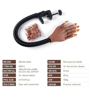 Planet Gates Prosthetic Fake Hands Model For Nail Art Making Exercises Painting Tool Training Manicure For Beginner Practice Equipment