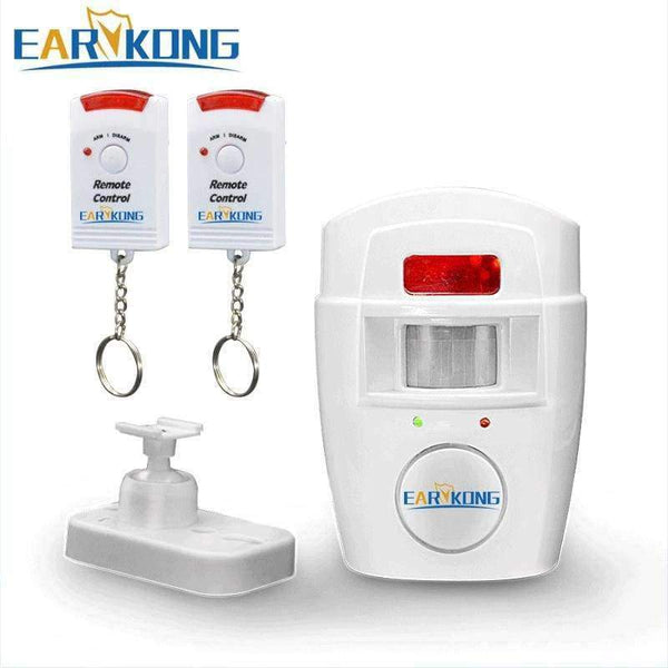 Planet Gates Protection Security Independent Infrared Alarm Wireless Motion Detector White Color Infrared Ray Remote Control For Home Alarms