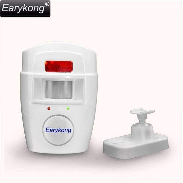 Planet Gates Protection Security Independent Infrared Alarm Wireless Motion Detector White Color Infrared Ray Remote Control For Home Alarms