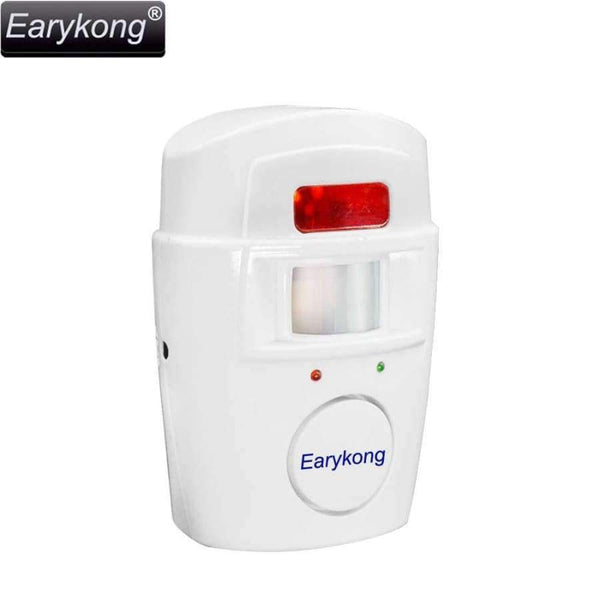 Planet Gates Protection Security Independent Infrared Alarm Wireless Motion Detector White Color Infrared Ray Remote Control For Home Alarms