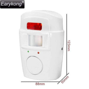 Planet Gates Protection Security Independent Infrared Alarm Wireless Motion Detector White Color Infrared Ray Remote Control For Home Alarms