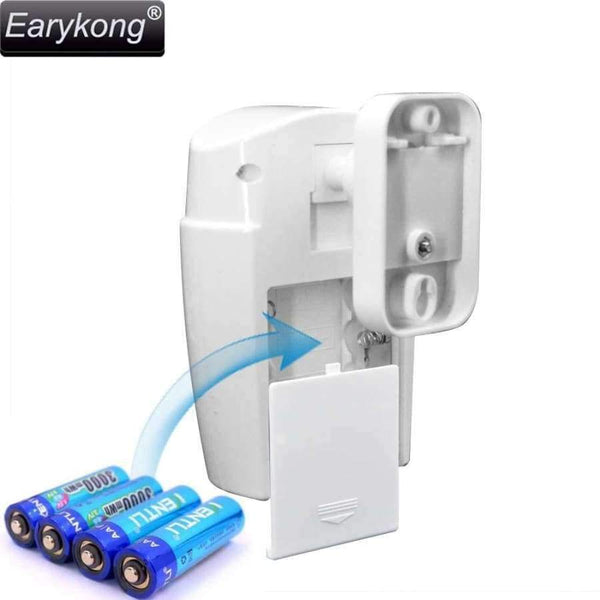 Planet Gates Protection Security Independent Infrared Alarm Wireless Motion Detector White Color Infrared Ray Remote Control For Home Alarms