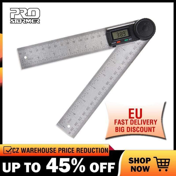 Protractor Digital Angle Finder Ruler Meter 360 Degree Protractor Steel Inclinometer Goniometer Electronic Angle lock