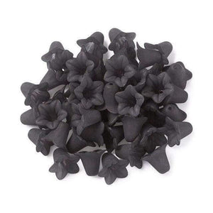 Planet Gates PrussianBlue 50pcs Frosted Transparent Acrylic Flower Beads for Earrings Necklaces Bracelets jewelry Making DIY White Red 16x12mm hole: 1.5mm