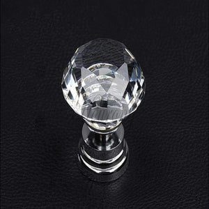 Planet Gates PRWMAN 5Pcs Diamond Crystal Glass Door Drawer Cabinet Wardrobe Pull Handle Knob 40mm Kitchen Furniture Accessories