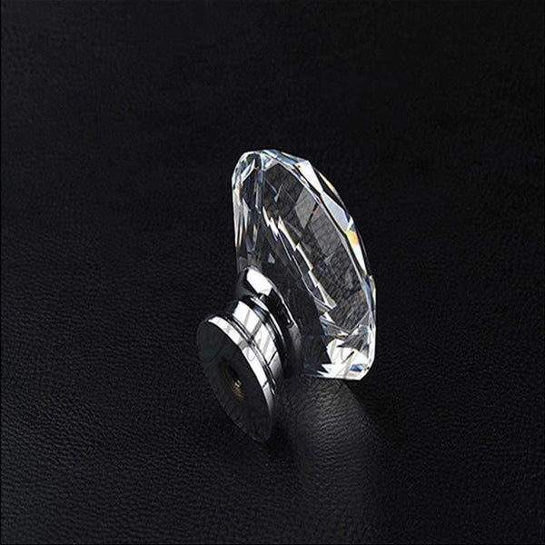 Planet Gates PRWMAN 5Pcs Diamond Crystal Glass Door Drawer Cabinet Wardrobe Pull Handle Knob 40mm Kitchen Furniture Accessories