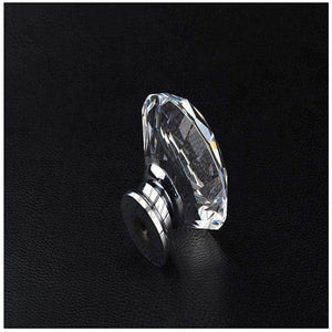 Planet Gates PRWMAN 5Pcs Diamond Crystal Glass Door Drawer Cabinet Wardrobe Pull Handle Knob 40mm Kitchen Furniture Accessories