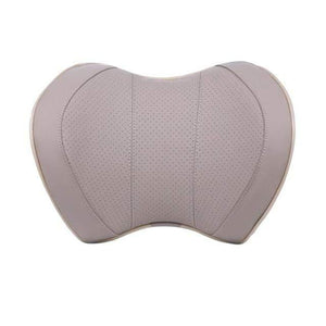 Planet Gates PU Beige Car Seat Head Neck Rest Massage Auto Pillow Space Memory Neck Headrest Car Cover Vehicular Pillow Seat Headrest Accessories