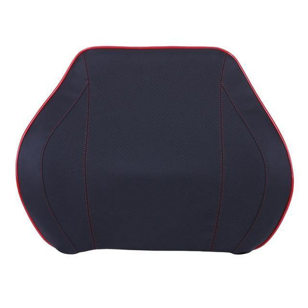 Planet Gates PU Black red  2 Car Seat Head Neck Rest Massage Auto Pillow Space Memory Neck Headrest Car Cover Vehicular Pillow Seat Headrest Accessories