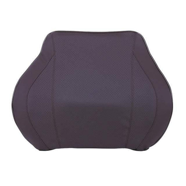 Planet Gates PU Coffee 2 Car Seat Head Neck Rest Massage Auto Pillow Space Memory Neck Headrest Car Cover Vehicular Pillow Seat Headrest Accessories