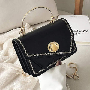 PU Leather Crossbody Bags For Women  Small Contrast Color Shoulder Messenger Bag Female Totes