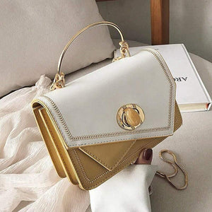 PU Leather Crossbody Bags For Women  Small Contrast Color Shoulder Messenger Bag Female Totes