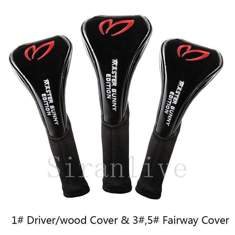 Pu Leather Golf Club Head Cover (1# Driver/wood Cover 3# 5# Fairway Cover)