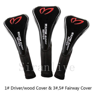 Pu Leather Golf Club Head Cover (1# Driver/wood Cover 3# 5# Fairway Cover)