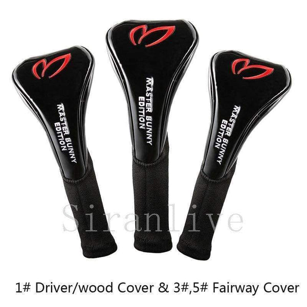 Pu Leather Golf Club Head Cover (1# Driver/wood Cover 3# 5# Fairway Cover)
