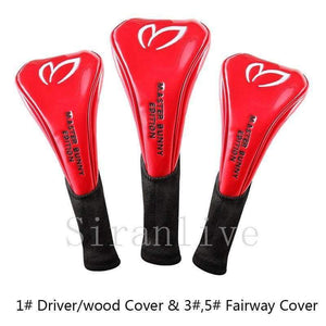 Planet Gates PU Leather Golf Club Head Cover (1# Driver/wood Cover 3#,5# Fairway Cover)