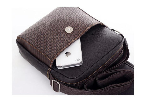 Planet Gates Pu Leather Men Messenger Bag Briefcase shoulder crossbody handbag business bag casual men's travel bag  KY-1