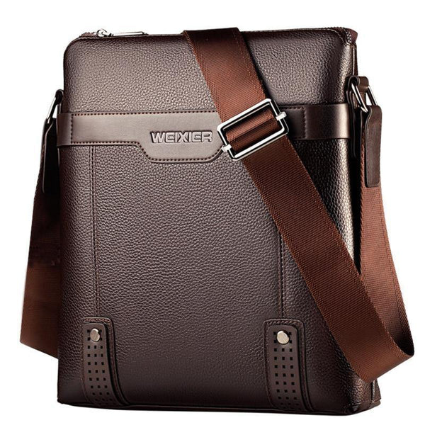 Planet Gates PU Leather Men Messenger Bags Casual Crossbody Bag Business Men's Handbag Bags for gift Men's Small Briefcase