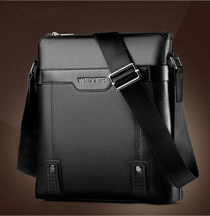 Planet Gates PU Leather Men Messenger Bags Casual Crossbody Bag Business Men's Handbag Bags for gift Men's Small Briefcase