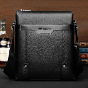 Planet Gates PU Leather Men Messenger Bags Casual Crossbody Bag Business Men's Handbag Bags for gift Men's Small Briefcase