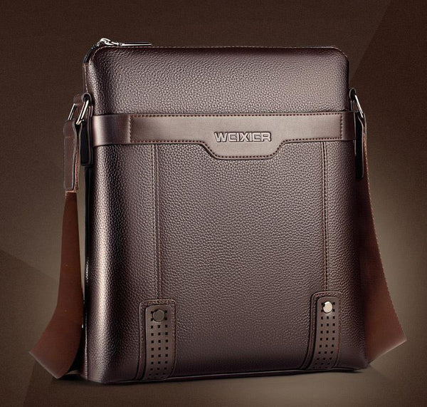 Planet Gates PU Leather Men Messenger Bags Casual Crossbody Bag Business Men's Handbag Bags for gift Men's Small Briefcase