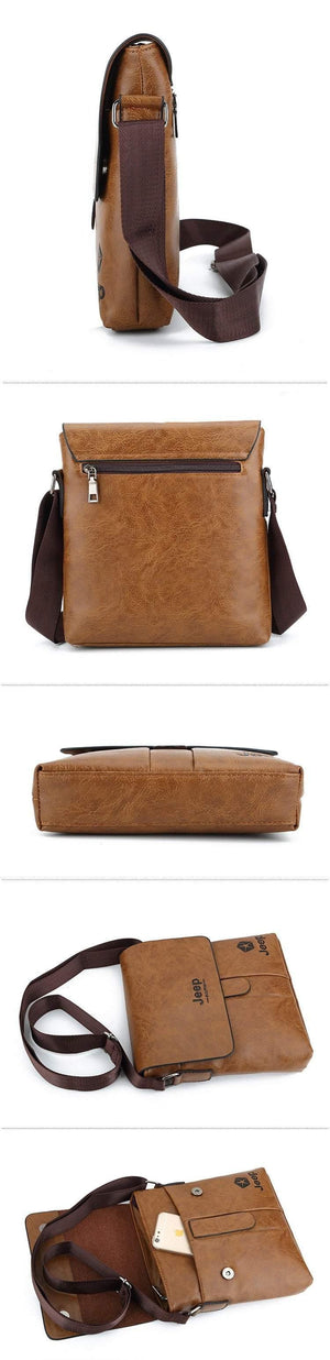 Planet Gates PU leather men shoulder bag with solid cover men leather messenger bag men shoulder bag for fashion men bags
