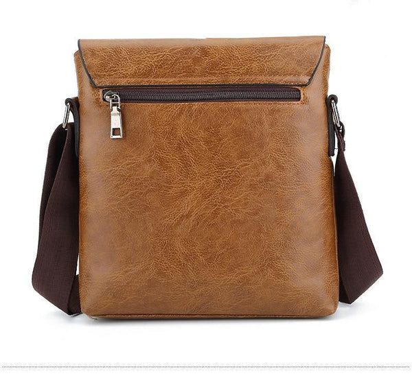 Planet Gates PU leather men shoulder bag with solid cover men leather messenger bag men shoulder bag for fashion men bags