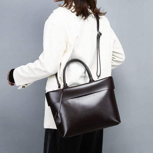 PU Leather Women Bucket Bag Style Pocket Casual Handbag Shoulder Crossbody Large Capacity Purse