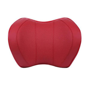 Planet Gates PU red Car Seat Head Neck Rest Massage Auto Pillow Space Memory Neck Headrest Car Cover Vehicular Pillow Seat Headrest Accessories
