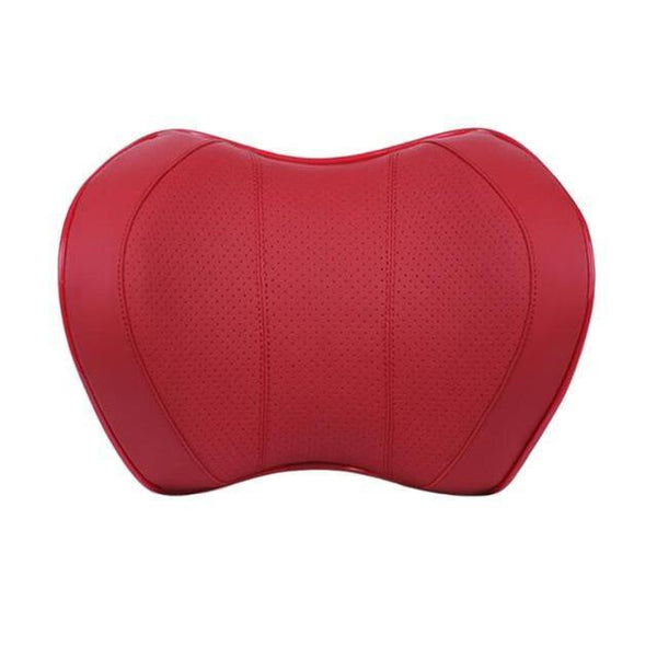 Planet Gates PU red Car Seat Head Neck Rest Massage Auto Pillow Space Memory Neck Headrest Car Cover Vehicular Pillow Seat Headrest Accessories