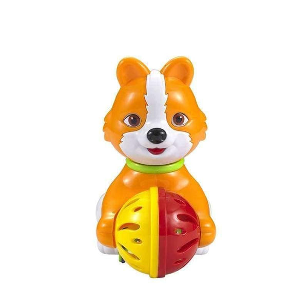 Planet Gates Pull Back Dog Baby Wind Up Toys Kids Cartoon Animal Running Toy with Ball Ring for Toddler Educational Classic Toy Gift