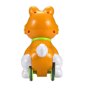 Planet Gates Pull Back Dog Baby Wind Up Toys Kids Cartoon Animal Running Toy with Ball Ring for Toddler Educational Classic Toy Gift