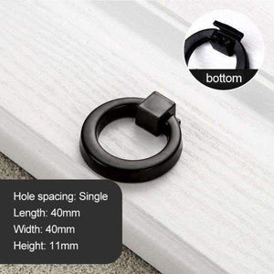 Planet Gates Pull the ring 96-320mm Cabinet Handle and Knobs Drawer Simple Pull Chest Bookcase Furniture Door Handles Wardrobe Garderobe Hardware Black