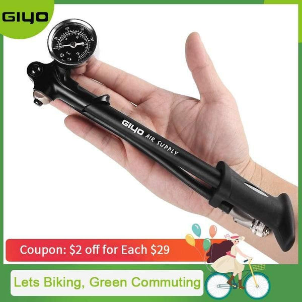Planet Gates Pump 300 psi High-pressure Bike Air Shock Pump For Fork & Rear Suspension Cycling Bicycle Pump Mountain Bike Pump With Gauge