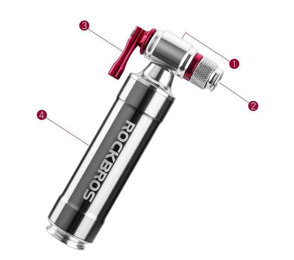 Planet Gates PUMP2 Bicycle Mini Pump CO2 Inflator Insulated Sleeve Air Cycling Bike Bicycle Pump Bike Ball Pump Bike Bicycle Accessories