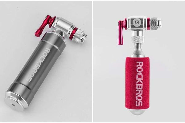 Planet Gates PUMP2 Bicycle Mini Pump CO2 Inflator Insulated Sleeve Air Cycling Bike Bicycle Pump Bike Ball Pump Bike Bicycle Accessories