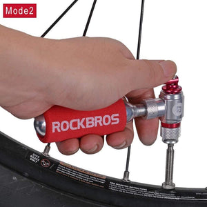 Planet Gates PUMP2 Bicycle Mini Pump CO2 Inflator Insulated Sleeve Air Cycling Bike Bicycle Pump Bike Ball Pump Bike Bicycle Accessories