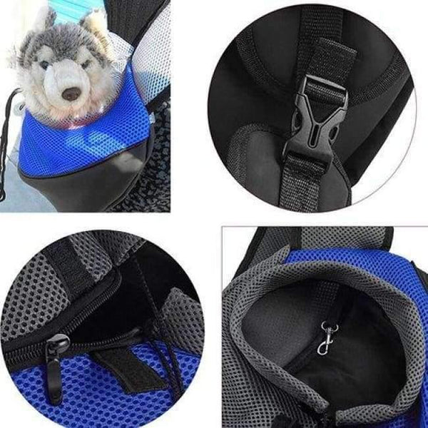 Planet Gates Puppy Carrier Outdoor Travel Handbag Pouch Mesh Oxford Single Shoulder Bag Sling Mesh Comfort Travel Tote Shoulder Bag