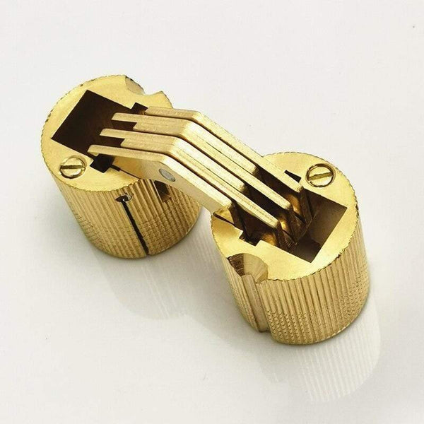 Pure Brass Hidden Hinges Dia.8mm/10mm/12mm Barrel Hinge Invisible Furniture Hinge Hardware Accessories