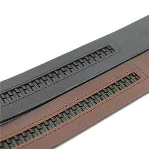 Planet Gates Pure Cowhide Belt Strap No Buckle Genuine Leather Belts Automatic Buckle Belt For Men High Quality