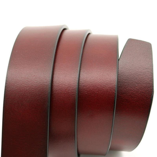 Planet Gates Pure Cowhide Belt Strap No Buckle Genuine Leather Belts Automatic Buckle Belt For Men High Quality
