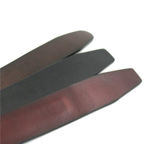 Planet Gates Pure Cowhide Belt Strap No Buckle Genuine Leather Belts Automatic Buckle Belt For Men High Quality