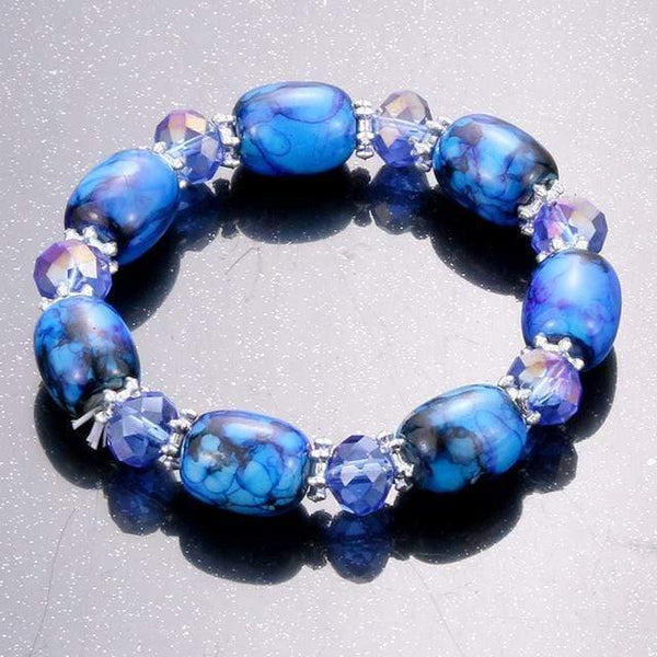 Planet Gates Pure Gold Color Amazonite natural stone streche bracelet elastic pulserase men women fashion jewelry beads created charms diy