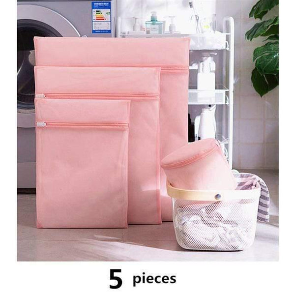 1 Set Mesh Washing Machine Laundry Bag With Multiple Style For Wahing Clothes Foldable Underwear Bra Socks Laundry Wash Bags Kit