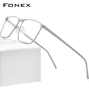 Planet Gates Pure Titanium Glasses Frame Men 2020 Prescription Eye Glasses for Men Square Eyeglasses Myopia Optical Frame Eyewear 8526