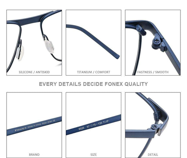 Planet Gates Pure Titanium Glasses Frame Men 2020 Prescription Eye Glasses for Men Square Eyeglasses Myopia Optical Frame Eyewear 8526