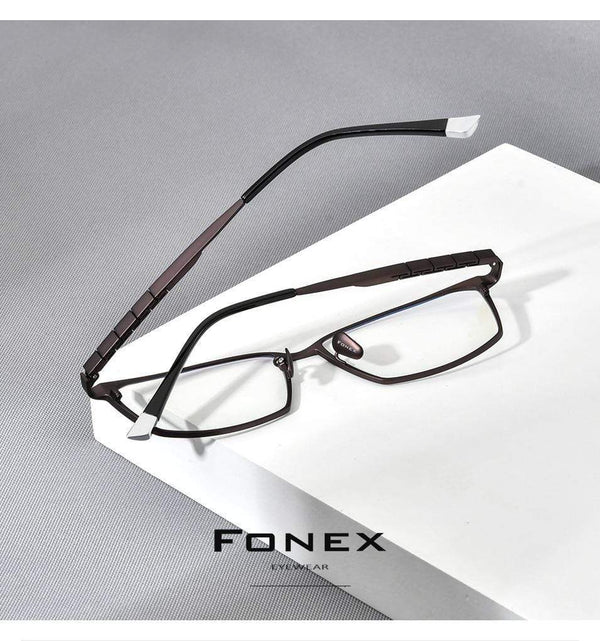 Planet Gates Pure Titanium Glasses Frame Men 2021 New Male Classic Optical Prescription Eyeglasses Frame Full Rim Square Eyewear F85642