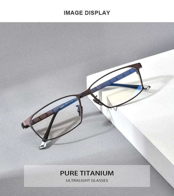 Planet Gates Pure Titanium Glasses Frame Men 2021 New Male Classic Optical Prescription Eyeglasses Frame Full Rim Square Eyewear F85642
